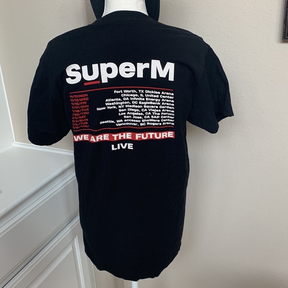 SuperM “We Are The Future Tour” unisex Merch T-Shirt (hat not included) - Picture 2 of 3